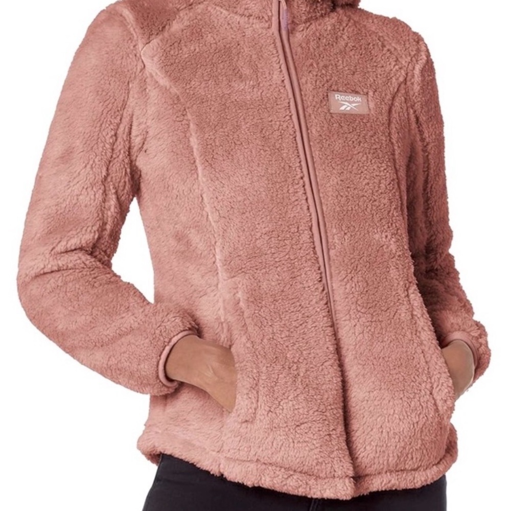 Reebok Women's‎ Dusty Pink Teddy Jacket